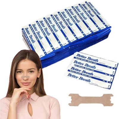 Obrázek produktu pro Náplasti proti chrápání, 100 kusů, velikost L, 66x19 mm