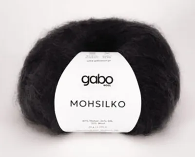 Zdjęcie produktu dla Włóczka Gabo Wool Mohsilko 500 / czerń