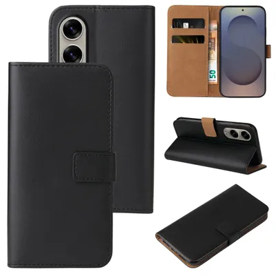 Produktbild von Handyhülle für Samsung Galaxy S25 Edge Klapphülle Bookcase Flip Cover Hülle Handy Tasche Etui Farbe: Schwarz