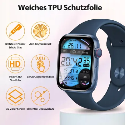 Zdjęcie produktu dla Szkło Hartowane Apple Watch 4 5 6 SE 40 mm 2 szt. 9H folia Agedate