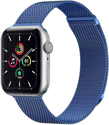 Produktbild von imoshion Magnetisches Milanaise Armband für das Watch Series 1 - 11 / SE / Ultra (44/45/46/49 mm) - Größe M - Blau