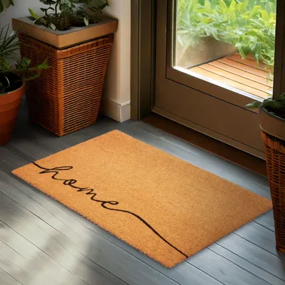Produktbild von Rohožka BRUBAKER Home - 45x75 cm, proti prachu z kokosu - odolná proti poveternostným vplyvom a protišmyková - hnedá