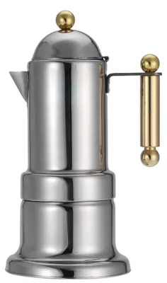 Produktbild von Moka Pot - Kaffeekocher - Manuell - Silber - 4 Tassen - Edelstahl