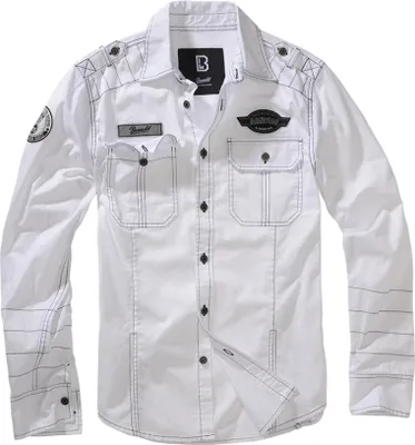 Produktbild von Brandit Luis Vintage Langarm-Shirt Größe XXL Farbe Weiß