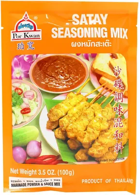 Zdjęcie produktu dla POR KWAN Mieszanka przypraw 100g Satay