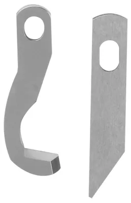 Image de Jeu de couteaux pour surjeteuse - Lames de rechange pour machines à coudre - 2 pièces