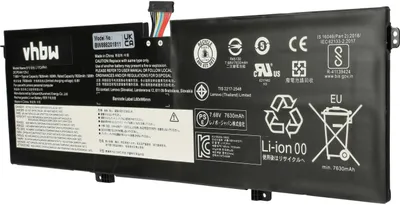 Produktbild von vhbw Akku Ersatz für Lenovo SB10W67301, L17M4PH1, L17C4PH1, 928QA225H, 5B10W67273, 5B10Q82426, 5B10Q82425 für Notebook (7600 mAh, 7,68 V, Li-Polymer)