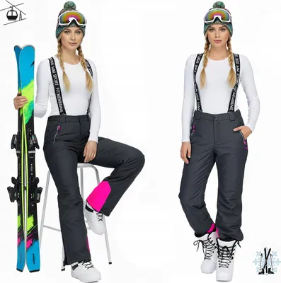 Produktbild von Modell MM10.000 3XL: Damen-Skihose schwarz, wasserdicht