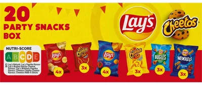 Obrázek produktu pro Lay's Partybox Chips 492 g – křupavé bramborové lupínky, ideální na večírky a občerstvení