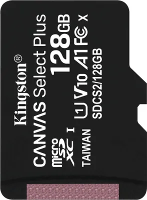 Immagine prodotto di SD MicroSD Card 128GB Kingston SDXC Canvas+ (Class10) o.Ad retail