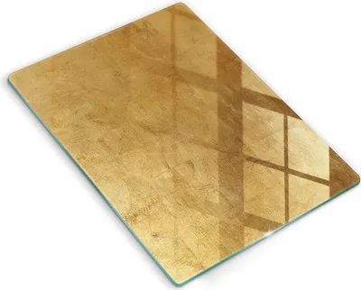Produktbild von Abdeckung Glas - Küchenabdeckung - 40x52 cm - Abdeckplatte - Goldbeschaffenheitshintergrund