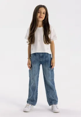 Produktbild von Minoti Hose Denim Jeans Blau Gr. 134 für Mädchen