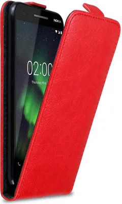 Obrázek produktu pro Cadorabo pouzdro pro Nokia 2.1 Protective Cover in Red Flip Case Obal na mobilní telefon