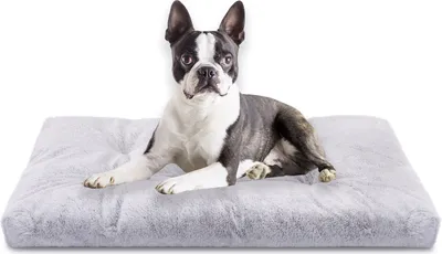 Produktbild von Hundebett Hunde Waschbar rutschfeste Unterseite, Flauschig Hundekissen Hundematte für große,M,80x50cm