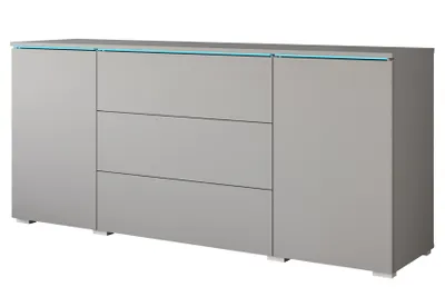 Produktbild von MINIO go for it, Kommode "VEVE", 150 cm, mit LED Beleuchtung, Grau Pallad Farbe