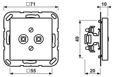 Produktbild von JUNG A 565-2 WW - 2P - Weiß - Duroplast
