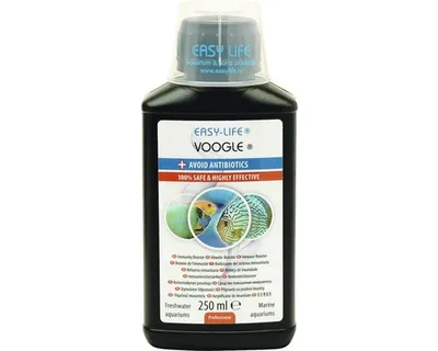 A bottle of liquid product for aquariums.