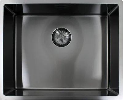 Produktbild von CARESSI Spüle CAPPO 60540 GUN METAL ohne Hahnbank / ab 60 cm Schrankbreite / Einbauspüle / Edelstahlspüle