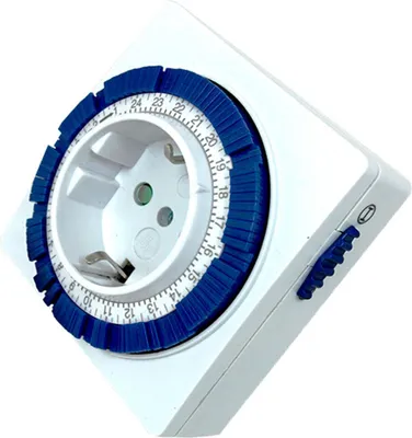 Immagine prodotto di Programmatore giornaliero meccanico plug-in 3500W 16A/250Vac Impostazione 15 minuti