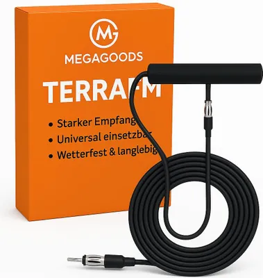 Produktbild von Auto FM Antenne 3M Signalverstärker Universal für PKW Boot RV DE.