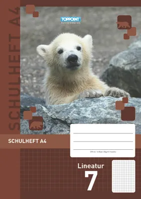 Produktbild von Schulheft DIN A4 Lineatur 7 kariert 7mm ohne Rand