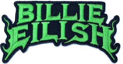 Produktbild von Billie Eilish Flame Aufnäher Green
