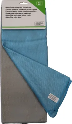 Produktbild von Mikrofaser Universal Glastücher & Fenstertücher 45 x 65 cm, 2 Stück