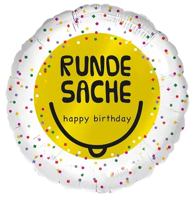 Produktbild von Runder Folienballon, 45 cm, heliumgeeignet, für Partydekoration