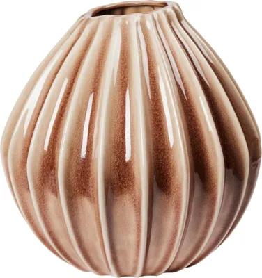 Produktbild von Broste Copenhagen Wide Vase Fawn braun XL 40cm
