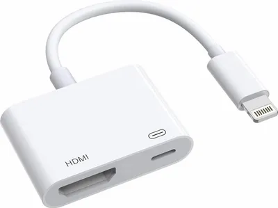 Produktbild von Lightning-zu-HDMI-Adapter,Full HD Video Konverter Adapter zu Lightning,HDMI,1080P,Funktioniert mit iPhones & iPads mit Lightning-Anschluss