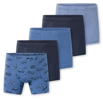 Productafbeelding van Schiesser jongens boxershorts, 5-pack - 95/5 katoen - maten 92 tot 140