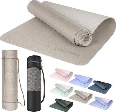 Produktbild von Famanu Yogamat Antirutsch, gewattet - 183 cm x 61 cm x 0,6 cm