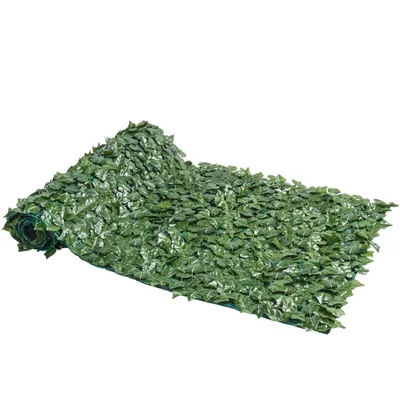 Zdjęcie produktu dla Yaheetech Sztuczna bluszcz, osłona balkonu, 300 × 100 cm, sztuczna żywopłot, osłona ogrodowa, zielona