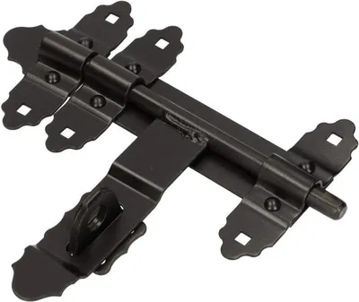Produktbild von KOTARBAU® Bolzenriegel 200/12mm Bolzenriegel Schubriegel Schwarz Pulverbeschichtet Türriegel Schwarz Stalltür Schlossriegel abschließbar