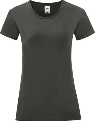 Produktbild von Fruit Of The Loom Damen T-Shirt Iconic, kurzärmlig PC3400 (2XL) (Helles Graphitgrau)