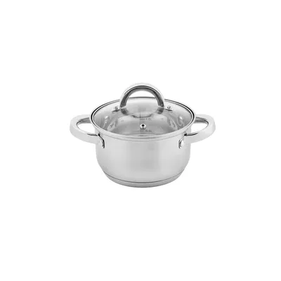 Image de Marmite 3L en acier inoxydable 20 cm Marmite à soupe à induction Marmite universelle Marmite à viande 3 litres