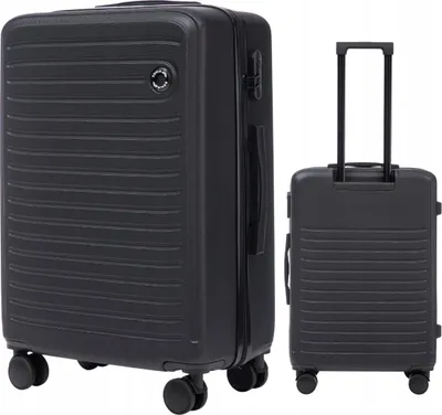 Produktbild von WINGS Mittlerer Koffer 4 Rollen ABS Schwarz, Zahlenschloss, 63L