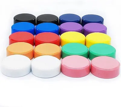 Zdjęcie produktu dla Mocne magnesy samoprzylepne, 20 sztuk, małe, okrągłe, kolorowe magnesy na lodówkę
