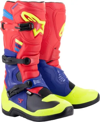 Produktbild von Alpinestars Tech 3 Motocross Stiefel, rot/blau, 8 (42)