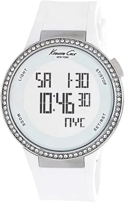 Imagen del producto de Reloj de pulsera digital y analógico para mujer, marca Kenneth Cole, modelo Digi-Touch, con correa de cuero, referencia KC2698