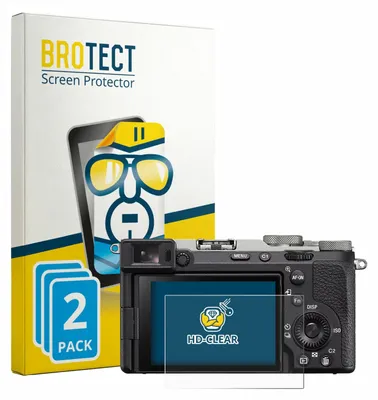 Produktbild von 2x Für Sony A7C II Schutzfolie BROTECT Displayschutz Display Schutz Folie Klar Transparent