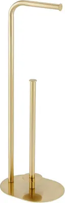 Produktbild von Toilettenpapierhalter Stand messing Klopapierhalter WC Rollenhalter Bad mDesign