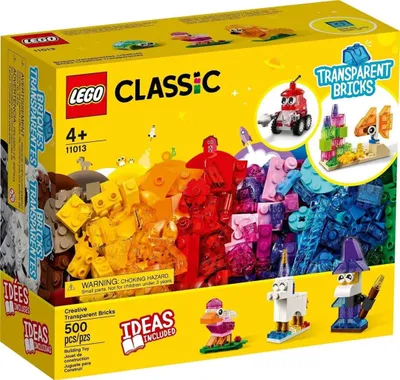 Obrázek produktu pro Kreativní stavebnice LEGO Classic s průhlednými kostkami - 11013