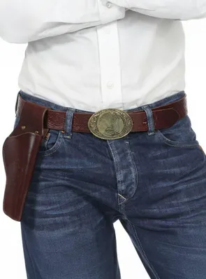 Productafbeelding van Bruine westernriem met pistoolholster