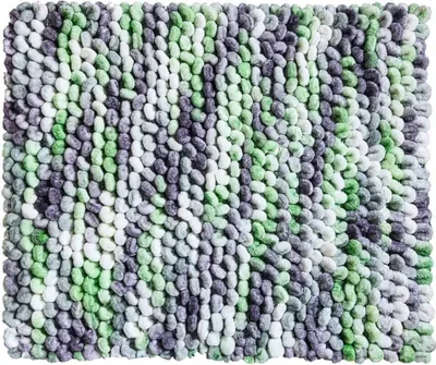 Obrázek produktu pro PUNTO - Koupelnová předložka 55x65 cm, stříbrná limetková