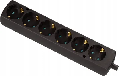 Produktbild von Jonex GN-670S Steckdosenleiste Schuko 6-fach Schwarz
