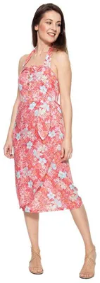 Produktbild von Queen Kerosin Neckholder Kleid - Tropical Rosé S