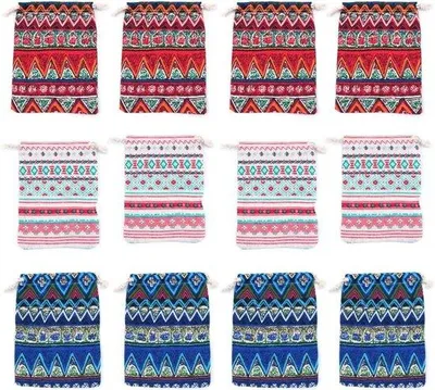 Productafbeelding van Braun geschenkzakjes, 12 stuks, 13x18 cm, van natuurlijke materialen