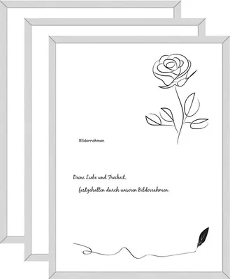 Produktbild von 3x Bilderrahmen 40x60 Silber Metallrahmen,Rahmen,Bilderrahmen Silber,mit Plexiglas,Aluminium,Photo Frame für Foto von 40x60cm,ca.41×61cm