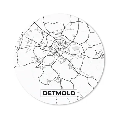 Produktbild von MuchoWow® Mauspad Mousepad Detmold - Karte - Stadtplan 50x50 cm - Mousepads - Maus Mat - Pad - Mausunterlage - Vinyl